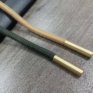 Elastic Cotton Drawstring Cord Braided Solid High Tenacity Metal Composite Garment <b>Lace</b> <b>Rope</b> for Hoodies Pants Bags - Product Image 1