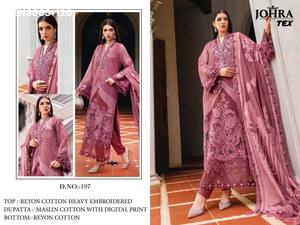 Festival Wear New Variety Rayon Cotton with Embroidered Salwaar-Suit & Dupatta Set Supplier from India Woman Fashion - Product Image 5