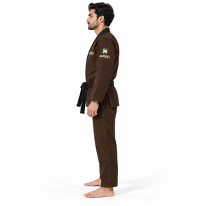 Kimono de Jiu-Jitsu Brésilien Premium MANGOES FASHION BJJ, uniforme en coton tissé perlé 440 GSM, coutures durables, léger - Product Image 2