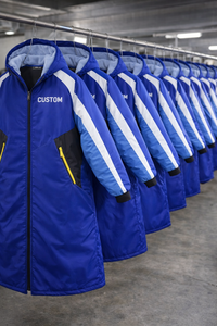 High Quality Custom Logo Swim Parka Long Jacket Warm Waterproof Changing Robe for Men Women Swimming Teams - Product Image 6