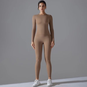 OEM Women Gym Fitness Striped Breathable 2 Piece Sets High Waist Butt Lifting Bottoms Sports Active Yoga - Product Image 5