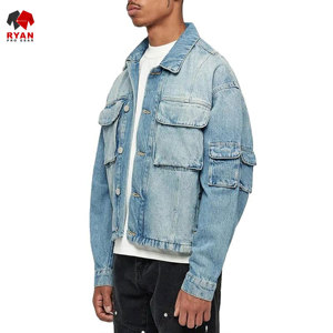 Chaqueta Vaquera Personalizada de Primera Calidad Ryan Pro Gear para Hombre, Cierre de Botones, Acolchada, de Secado Rápido, Diseño ODM - Product Image 1