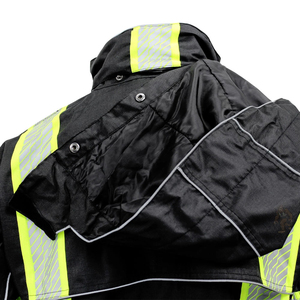 Veste de travail industrielle unisexe en coton léger, imperméable et réfléchissante à haute visibilité pour la sécurité routière - Product Image 4