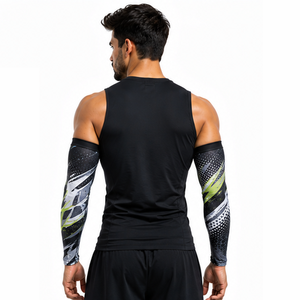 Manchons de compression respirants pour hommes – Personnalisables, pour le sport, le fitness, la course, le cyclisme, l'entraînement, protection et soutien athlétique - Product Image 4