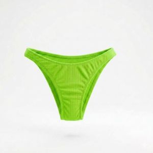 Haut de bikini noir pour femme avec cordon de serrage à l'avant et bretelles réglables, maillot de bain uni en spandex et polyester - Product Image 4