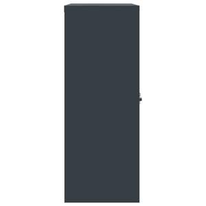 Armadio Portadocumenti in Acciaio Antracite Regolabile in Altezza 41,3 Pollici con Ripiani - Product Image 5