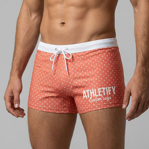 กางเกงว่ายน้ำชายหาดแห้งเร็วปรับแต่งได้ พร้อมโลโก้ส่วนตัว UPF50+ ปิดด้วยเชือกผูก เป็นมิตรกับสิ่งแวดล้อม ทนทาน สวมใส่สบาย - Product Image 1