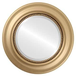 Miroir rond luxueux Adele, miroir mural doré avec cadre décoratif en spirale, finition or antique, décoration élégante moderne pour la maison - Product Image 4