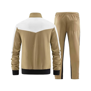 Conjunto Deportivo para Hombre, Chaqueta con Cierre y Pantalones Jogger, Ropa Deportiva Informal, Venta al Por Mayor, Logotipo Personalizado OEM, Conjunto de Dos Piezas - Product Image 2