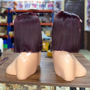 Peluca Bob de Moda, Cabello Humano, Pelucas con Frente de Encaje, Cabello Virgen Vietnamita, Productos para el Cabello Liso, Pelucas de Cabello Humano, Encaje Suizo, Encaje HD - Product Image 2