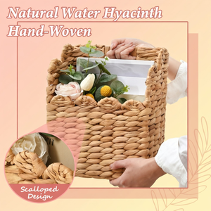Sustainable Water Hyacinth <b>Basket</b> Wholesale Vietnam Handwoven Natural Seagrass Style <b>Storage</b> Box For Household Organization - Product Image 3