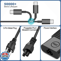 Nouveau chargeur USB-C 100W 20V 5A pour ordinateur portable Dell Inspiron 14 16 XPS14 Latitude Precision, alimentation secteur pour ordinateur portable