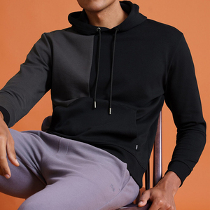 Mens color block Hoodies <b>Crafted</b> 100% Cotton Comfort-Focused Fabric for Flexible Movement Casual Outdoor Routines Supporting - Product Image 1