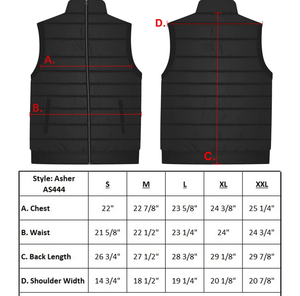 Gilet matelassé léger sans manches pour homme, alternative au duvet, chaud pour l'hiver, coupe-vent à col montant pour l'extérieur - Product Image 6