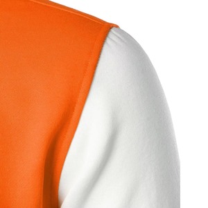 Wholesale Custom Embroidery Thick <b>Stand</b> Collar Varsity Jacket Wool Sleeves Streetwear Style High Quality Winter Jacket Unisex - Product Image 5