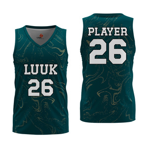 เสื้อบาสเก็ตบอล LUUK แบบสั่งทำพิเศษ คอวี แขนกุด ระบายเหงื่อได้ดี พิมพ์ลายแบบซับลิเมชั่น สำหรับผู้ใหญ่ ทุกเพศ ชุดทีม 26 - Product Image 3
