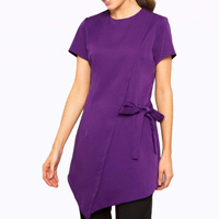 Tunique de Salon de Beauté Unisexe Style Wrap, Uniforme Fantaisie pour Coiffeur, Haut Esthétique, Logo Personnalisé, Respirant, Polyester 65% Coton