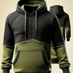 Sudaderas con Capucha Personalizadas de Algodón 100% para Hombre, Estilo Casual de Invierno, Color Sólido, Alta Calidad para Adultos - Product Image 1