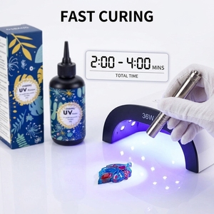เรซิ่นยูวี 200 กรัม - กาวยูวีชนิดแข็งใส แห้งเร็ว สำหรับทำเครื่องประดับ งานฝีมือ งานหล่อ งานเคลือบ งาน DIY - Product Image 5