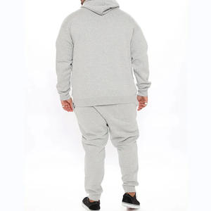 Ensemble de survêtement délavé pour homme de qualité supérieure, en tissu respirant, pour le sport et le jogging, avec sweat à capuche et pantalon, grande taille, style streetwear décontracté, tendance OEM - Product Image 2