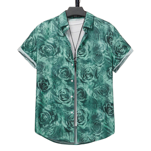 Chemise hawaïenne unisexe boutonnée Tropical Floral Vacation Summer Wear - Product Image 2