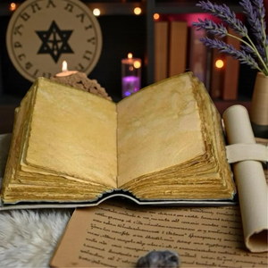 Pink Book of Shadows Journal Handmade Grimoire with Deckle Edge Paper | Vintage <b>Lock</b> Diary Personalized Witchcraft Notebook - Product Image 3