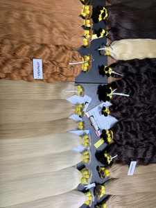 Extensiones de Cabello Humano Virgen Vietnamita de la Marca NASA, Cabello con Puntas Completas, Todos los Colores, Tono Claro, Liso, Logotipo Personalizado - Product Image 4