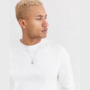 Sudadera de Algodón Premium Personalizada para Hombre, Cuello Redondo, Estilo Urbano, Ropa Deportiva, Informal, Lisa, con Logotipo Bordado - Product Image 5