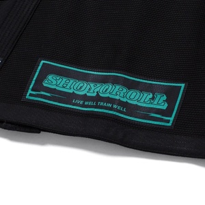 Kimono de Jiu-Jitsu Brasileño Shoyoroll Negro, Unisex, de Algodón, con Logotipo en la Manga, Ropa Duradera para Artes Marciales - Product Image 5