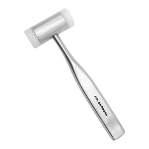 Surgical Mallet Implant Surgical <b>Hammer</b> Capped Ends Ergonomic 6.5 Inch Handle Autoclavable Medical Grade Bone - Product Image 4