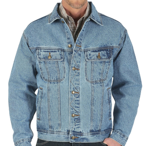 2026 Winter Hot Sale <b>Denim</b> <b>Jacket</b> for <b>Men</b> Europe America Wholesale Custom Logo Jean <b>Jackets</b> Plain Distressed Acid Wash Button - Product Image 1