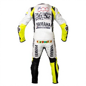 ชุดแข่งรถมอเตอร์ไซค์ MotoCP รุ่น Ramaha 1 ชิ้น ทำจากหนังวัว/หนังจิงโจ้ สำหรับขับขี่มอเตอร์ไซค์/จั๊มสูท MotoCp/ชุดสำหรับนักขี่มอเตอร์ไซค์ระดับมืออาชีพ - Product Image 2