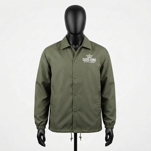 เสื้อโค้ชคุณภาพสูงแบบยูนิเซ็กซ์ สกรีนโลโก้ได้ตามต้องการ ทรงมาตรฐาน ความหนาปานกลาง ทรงหลวม - Product Image 1