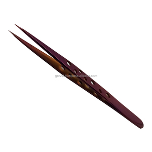 Pince à épiler professionnelle pour extensions de cils, droite, à pointe fine, pour une préhension et un isolation précisés, pince à épiler pour cils volumineux - Product Image 6