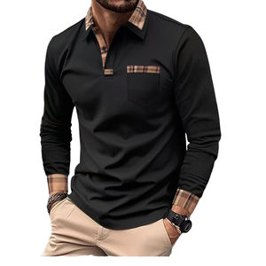Camisas Polo Personalizadas para Hombre, Manga Larga, Tejido Suave y Transpirable de Primera Calidad, Cómodas, Elegantes, Corte Ajustado, Ropa Casual de Oficina - Product Image 2