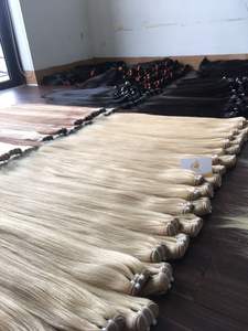 100% vraies extensions de cheveux vierges vietnamiennes couleur claire cuticule aligné Machine trame cheveux blanchis prix de gros - Product Image 3