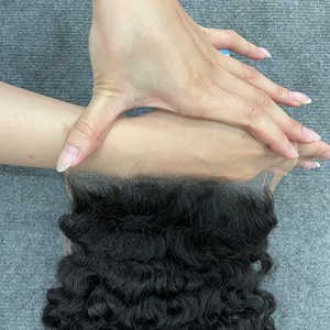 ผมแท้สีดำแบบลอนพม่า 5x5 HD Lace Closure ขายดี ราคาส่งจากผู้ผลิต - Product Image 6