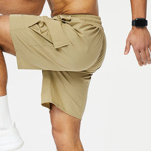 Nouvel ensemble décontracté d'été 2026 pour homme : T-shirt et short style streetwear, respirant, coupe oversize, en toile unie - Product Image 4