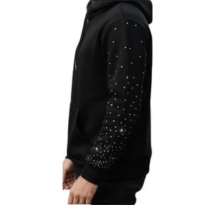 New custom men's <b>rhinestone</b> <b>hoodie</b>, heavy 100% cotton fashion pullover, latest design <b>rhinestone</b> basic <b>hoodie</b> - Product Image 2
