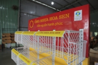 Exhibidor Rectangular Metálico Moderno con Estante Desmontable y Acabado en Barniz |   Servicio OEM Aceptado |   Fábrica OEM en Vietnam