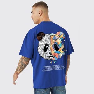 เสื้อยืดคอกลมแขนสั้นทรงปกติผ้าคอตตอนเจอร์ซีย์สำหรับผู้ชาย ผลิตโดย PUFFIN SPORTS OEM รับผลิตตามแบบ สวมใส่สบายๆ - Product Image 3