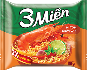 Fideos de Res para Sopa 3 Mien, 65g, los Más Vendidos, Fabricación OEM de Marca Privada, Fideos Instantáneos Súper Deliciosos de Vietnam a Granel - Product Image 6