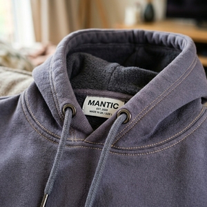 เสื้อฮู้ดดี้ผู้ชายแบบสวมหัว แขนยาว ทรงโอเวอร์ไซส์ ผ้าฟลีซระบายอากาศ ตกแต่งด้วยคริสตัล ดีไซน์เก๋ ผลิตตามสั่ง ทนทานต่อการซักซีดจาง - Product Image 5