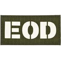 Badge personnalisé découpé au laser de haute qualité avec dos en velcro pour uniformes tactiques et de sécurité