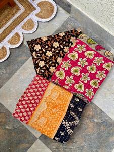 Colcha Kantha vintage cosida a mano, reversible, cubrecama Kantha indio. - Product Image 3