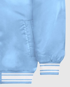 เสื้อแจ็กเก็ตทีมเบสบอลของผู้ชายผ้าซาตินมีฮู้ดสำหรับฤดูหนาว - Product Image 3