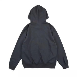ผู้ผลิต OEM เสื้อฮู้ดดี้ผ้าฟลีซทรงใหญ่ปักลายแบบหนาสำหรับผู้ชาย - Product Image 2