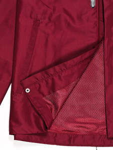 Veste à capuche imperméable pour homme, couleur bordeaux, vêtements de sport d'extérieur avec poches zippées, style streetwear, manteau en toile, qualité industrielle - Product Image 6