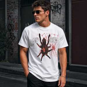 Camiseta Gráfica Oversize Unisex - Estilo Urbano, Impresión Directa de Fábrica, Camiseta de Algodón de Manga Corta, Top de Moda para Uso Diario - Product Image 1