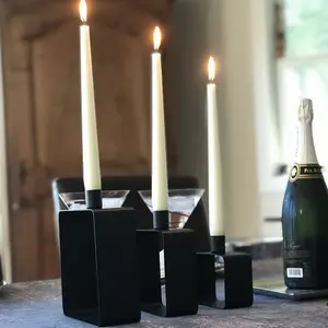 Porte-bougie en métal, design élégant lanterne et pot, durable, fait main, décoration de Noël pour la maison - Product Image 3